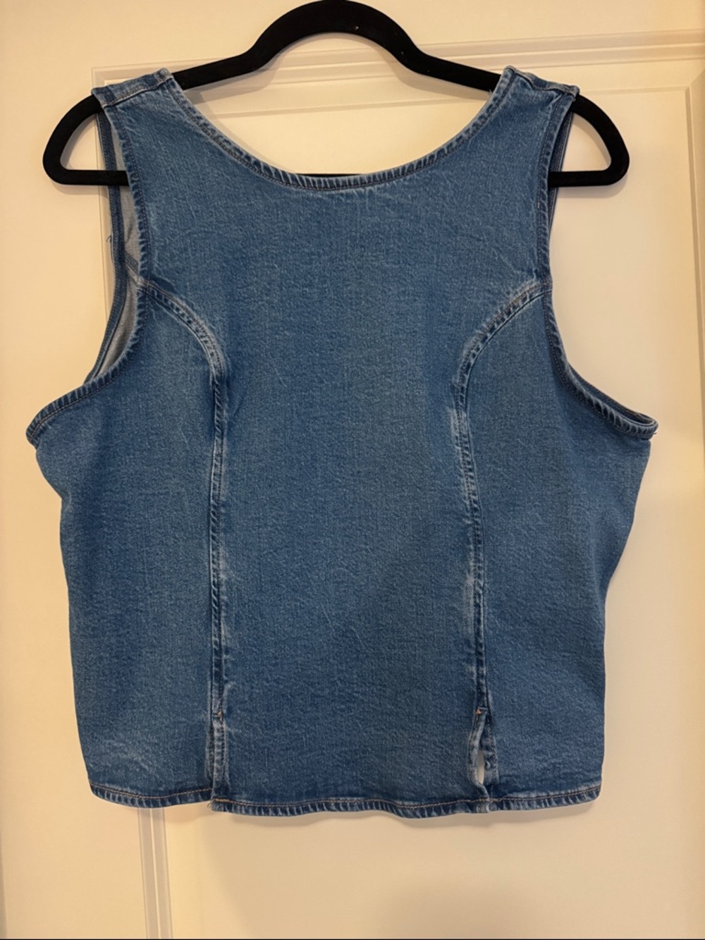 American Eagle Outfitters Blue Denim Tank Top